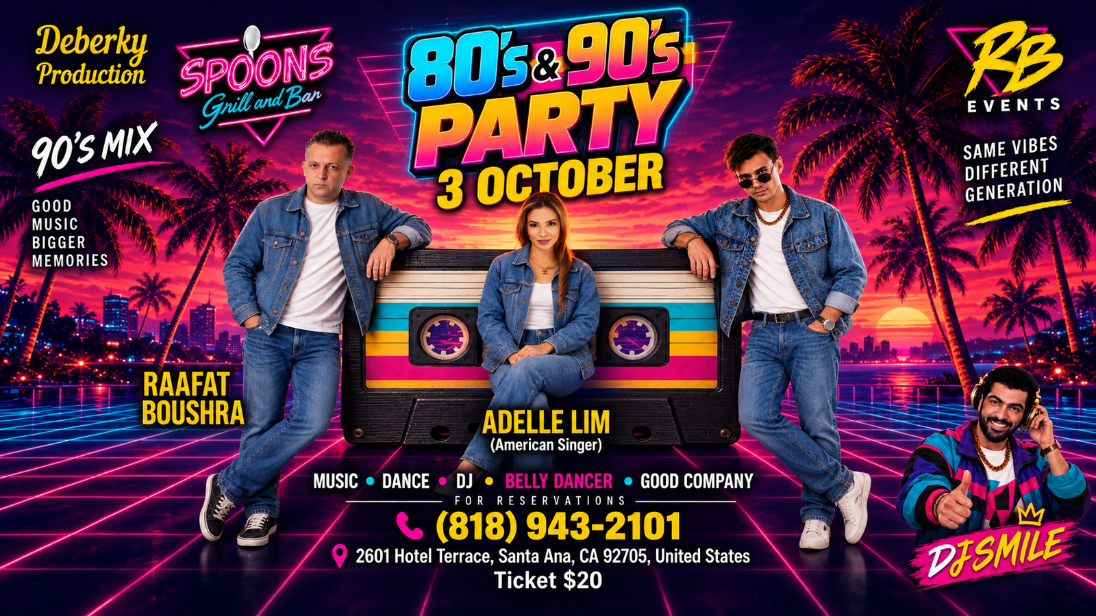80’s & 90’s Party at Spoons Grill and Bar